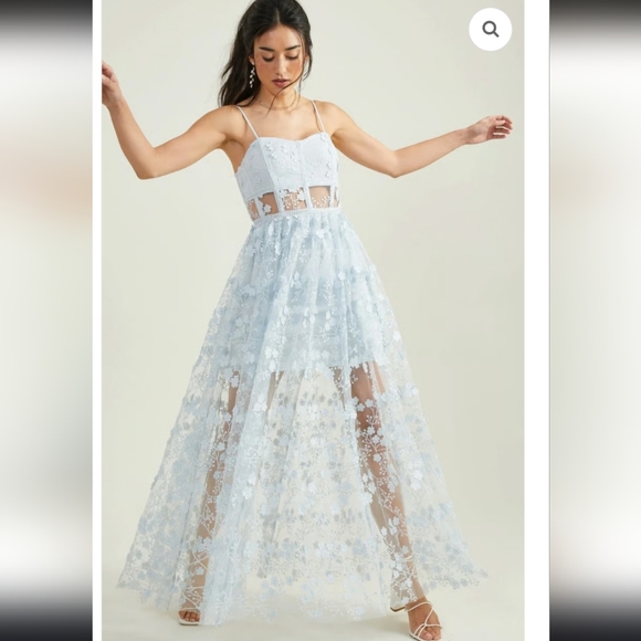 Altar'd State Dresses & Skirts - Altar'd State Evangeline Elegant Lace Maxi Dress Size M